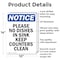 Signmission Please No Dishes In Sink Keep, 10 in W x Rectangle, Aluminum OS-2PACK-NS-A-1014-V-17531 - alternate 4